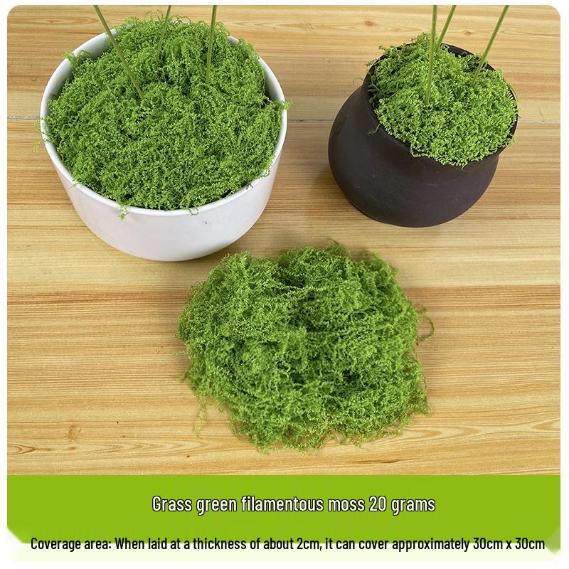Искусственный мох, шелковистая трава, газон для ландшафтного дизайна и декора