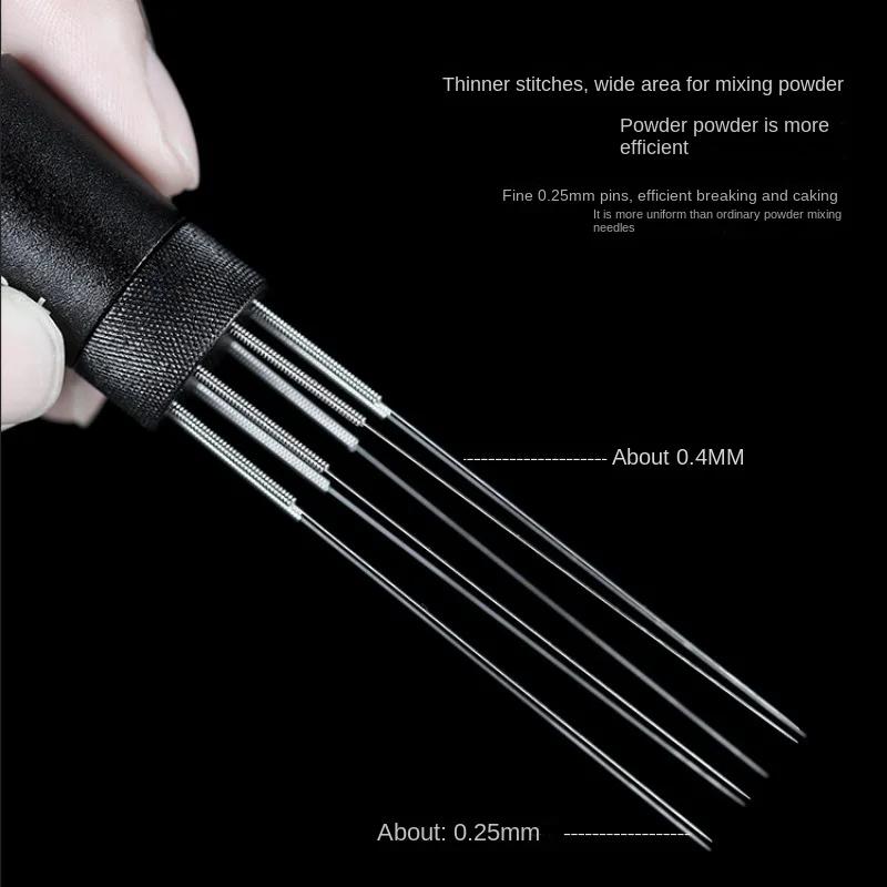 Игла для размешивания кофе эспрессо с 8 иглами Магнитная абсорбционная стойка Бариста Инструменты для размешивания кофе с подставкой