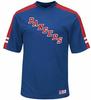 Мужская футболка New York Rangers NHL Royal Quick Play с V-образным вырезом из синтетической ткани