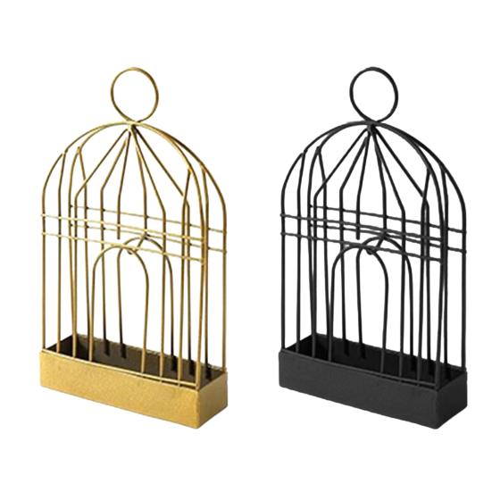 Подставка-держатель для благовоний в виде птичьей клетки с поддоном для сбора пепла, отпугиватель, подвеска-держатель для спиральных благовоний, портативная декоративная курильница для благовоний
