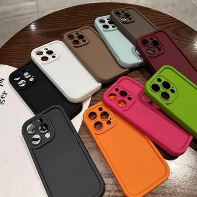 Роскошный силиконовый чехол ярких цветов для iPhone 15 14 Pro Max, чехол для iPhone 13 11 12 Pro Max XR X XS 15 14 Plus, противоударный чехол