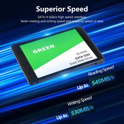 SATA 3 2,5-дюймовый SSD 1/2/4 ТБ Максимальная скорость чтения 545 МБ/с Максимальная скорость записи 530 МБ/с Настольный ПК Компьютер Ноутбук Внутренний твердотельный накопитель Замена