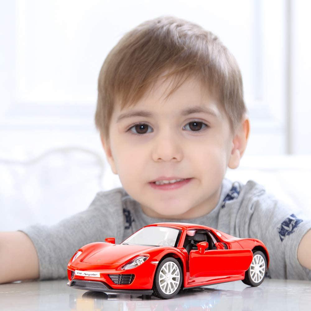 Масштаб 1/36, литая модель автомобиля 918, игрушечный автомобиль из цинкового сплава для детей, игрушечный автомобиль с откатным механизмом для малышей, подарок для мальчиков и девочек