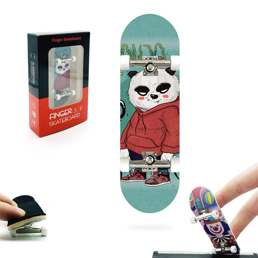 Finger Mini Finger for Adults and Fingerboard Hand and Eye Panda Fingerboard, Skateboard, Sports, Portable, Kids, Design,