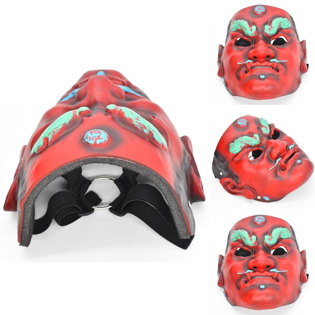 Потрясающая смоляная маска воина, маска древнего самурая, костюмный реквизит для праздничных мероприятий