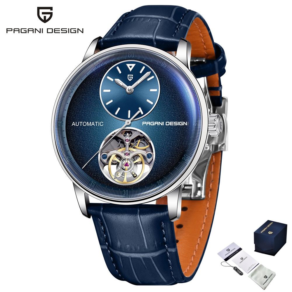 PAGANI DESIGN 1796 Fashionable Original Men's Automatic Mechanical Watch 10Bar Waterproof Luminous Hollow Luxury Business New