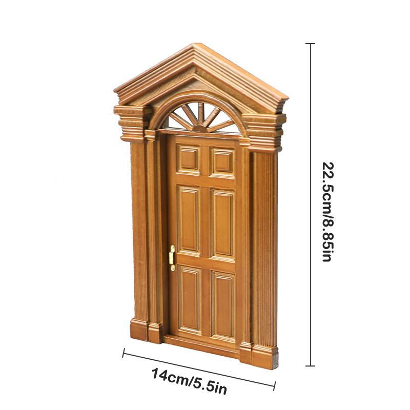 1:12 кукольный домик, миниатюрный европейский ретро-вилла, дверь, имитация двери, мебель, модель декора, игрушка, аксессуары для кукольного дома