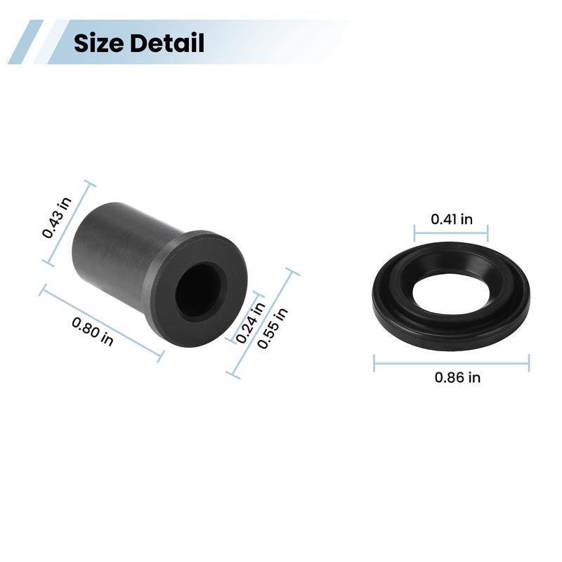 3pcs 45072-96 Plastic Cups and 0.7in Sealing Rings of the Front Master Cylinder Rebuild Kit for Harley Dual Disc Models 96-17