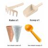 6PCS Collapsible Bucket Sand Bucket Toy Kit Multicolor Sand Toy Creative Beach Toy Set  Beach Play