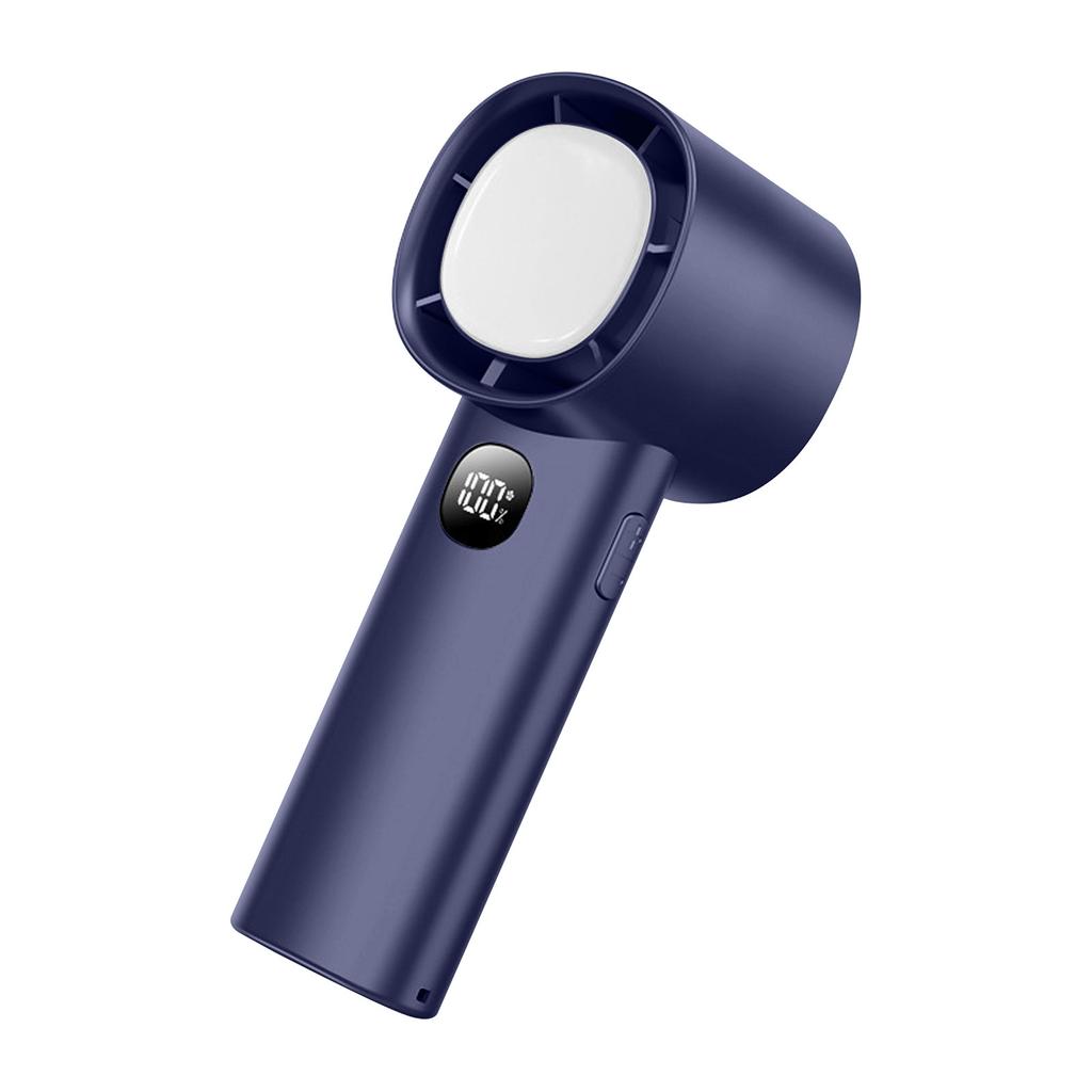 Small Fan High-speed Handheld Fan Outdoor Portable Handheld Charging Model with Digital Display Strong Wind Long Battery Life