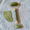 Natural Jade Scraping Board Roller Massager for Face Neck Body Eyes Facial Gua Sha Set for Improve Skin Condition Blood Circulation