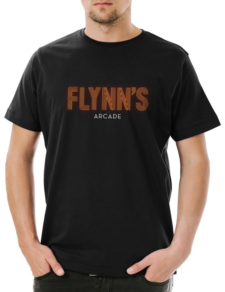 Flynn`S Arcade Men's T-Shirt Tron Encom Cult Retro City Flynn International- Unisex T-Shirt