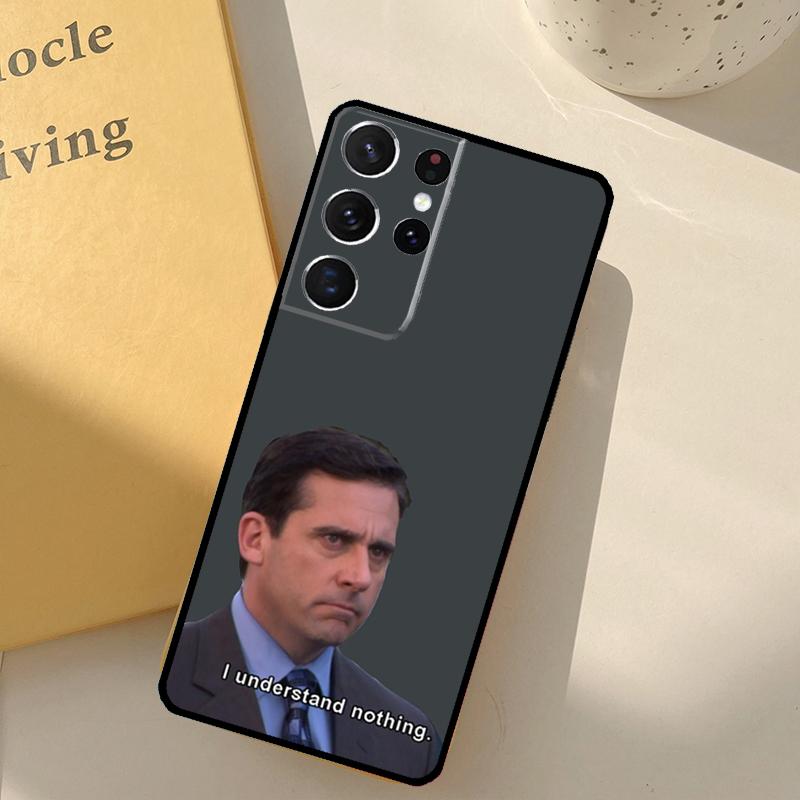 The Office Michael Scott Phone Case For Samsung Galaxy S23 S20 S21 S22 S24 S25 Ultra S9 S10 Plus S25 FE Cover Shell