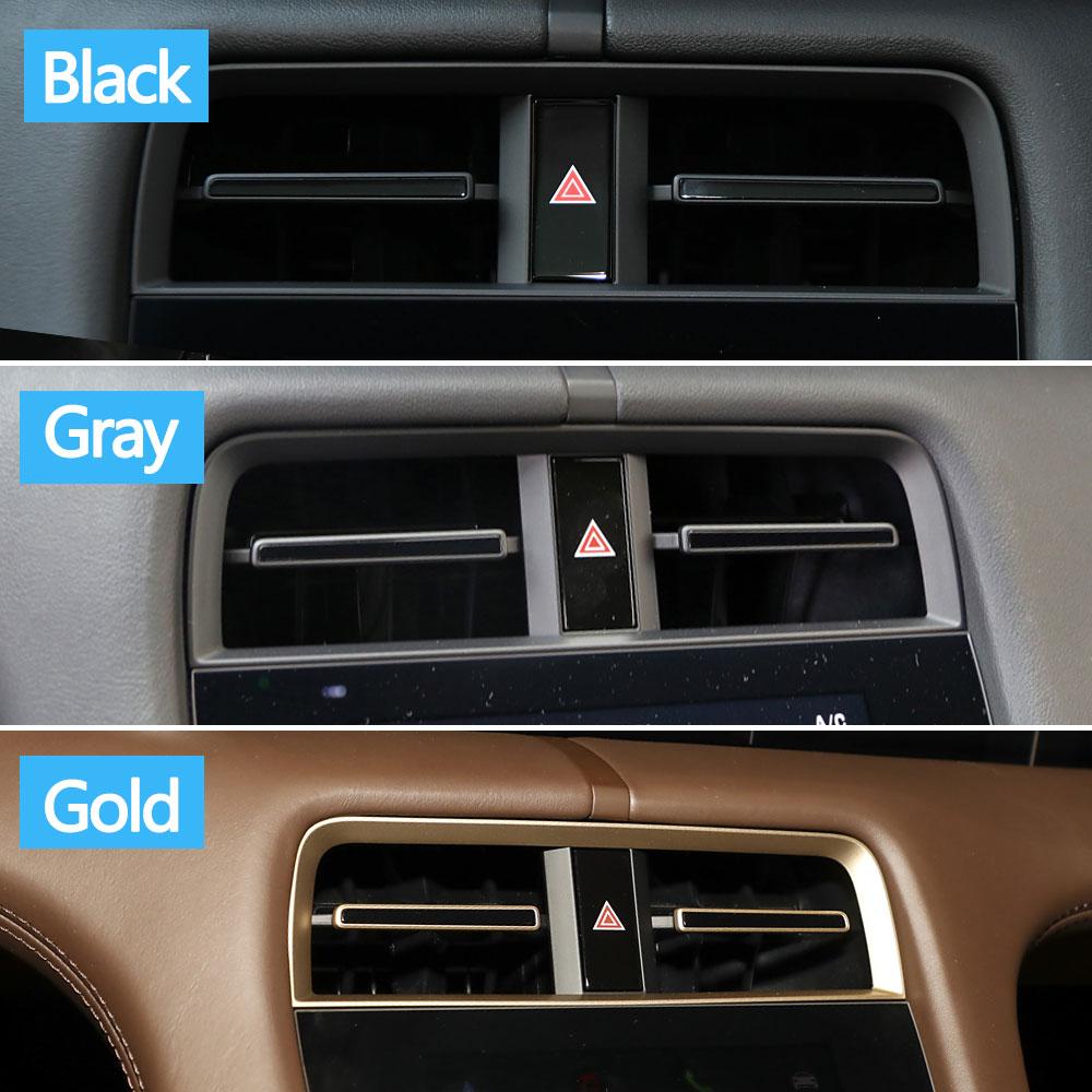 Car Middle Air Conditioning Central AC Vent Grille Air Vent Trim Strip For Porsche Taycan 9J1 2019 2020 2021 2022 2023