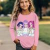 Kids Crew Neck Long Sleeve T‑Shirt, Xmas Atmosphere 3D Print Casual Loose Halloween Party Daily Wear Tops for Children