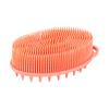 Bath Brush 2 In 1 Design Massage Cleansing Brush for Body And Head Silicone Body Exfoliating Scrubber with Anti-Slip Handle