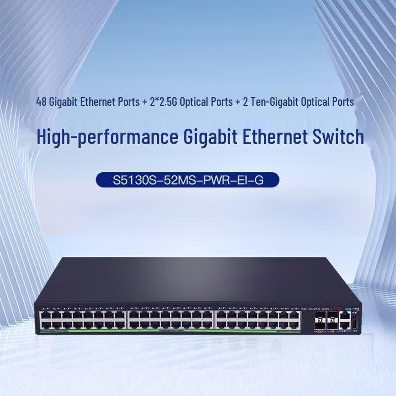 H3C S5130S-52MS-PWR-EI-G 10G Managed PoE Switch