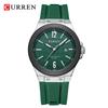 CURREN WristWatch Waterproof Chronograph Men Watch Top Brand Luxury White Silicone Original Male Clock All Clear Low Price 8442