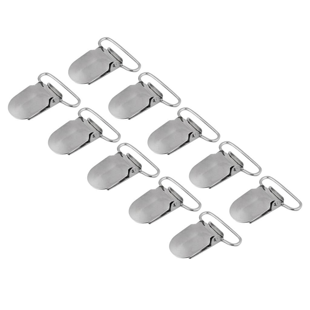 Серебряные металлические подтяжки, зажимы для соски, держатель, аксессуары для ремонта (25мм)