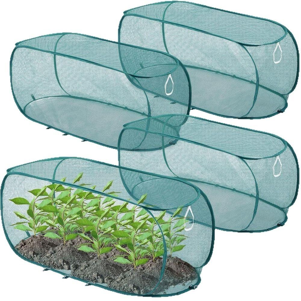 Сетка для защиты растений от птиц Складная сетчатая клетка для растений Садовые укрытия для грядок Цветники