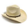 Повседневная Широкополая Джазовая Соломенная Шляпа Ручной Работы в Этническом Стиле, Мужская и Женская Уличная Шляпа от Солнца и Тень