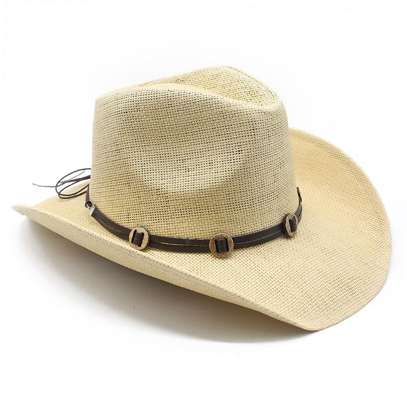 Повседневная Широкополая Джазовая Соломенная Шляпа Ручной Работы в Этническом Стиле, Мужская и Женская Уличная Шляпа от Солнца и Тень