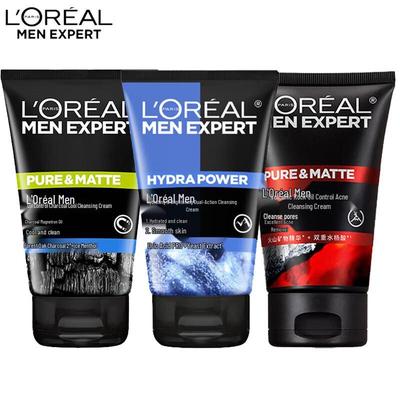 L'Oréal Очищающее средство для лица для мужчин, 3 шт.