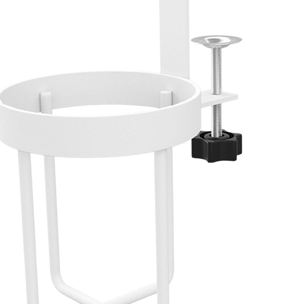 Clip on Desk Cup Holder Chair Drink Desktop Organizer Table White