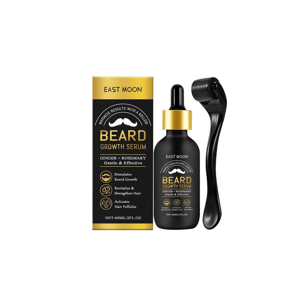 East Moon Men's Beard Oil Mild Cleaning Care Moisturizing Smoothing Beard Treatment