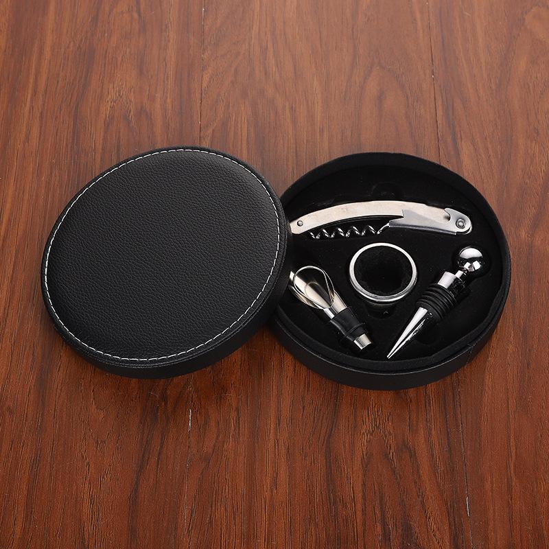 Hot Selling Wine Gift Set With Wine Opener Best Bottle Opener Set Bar Tool Zinc AlloyWine Corkscrew and Wine Stopper Set