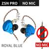 Наушники QKZ ZSN Pro IEM с динамическим гибридным драйвером, сбалансированным арматурным проводным динамиком, отсоединяемым кабелем, игровая стереогарнитура HiFi Bass