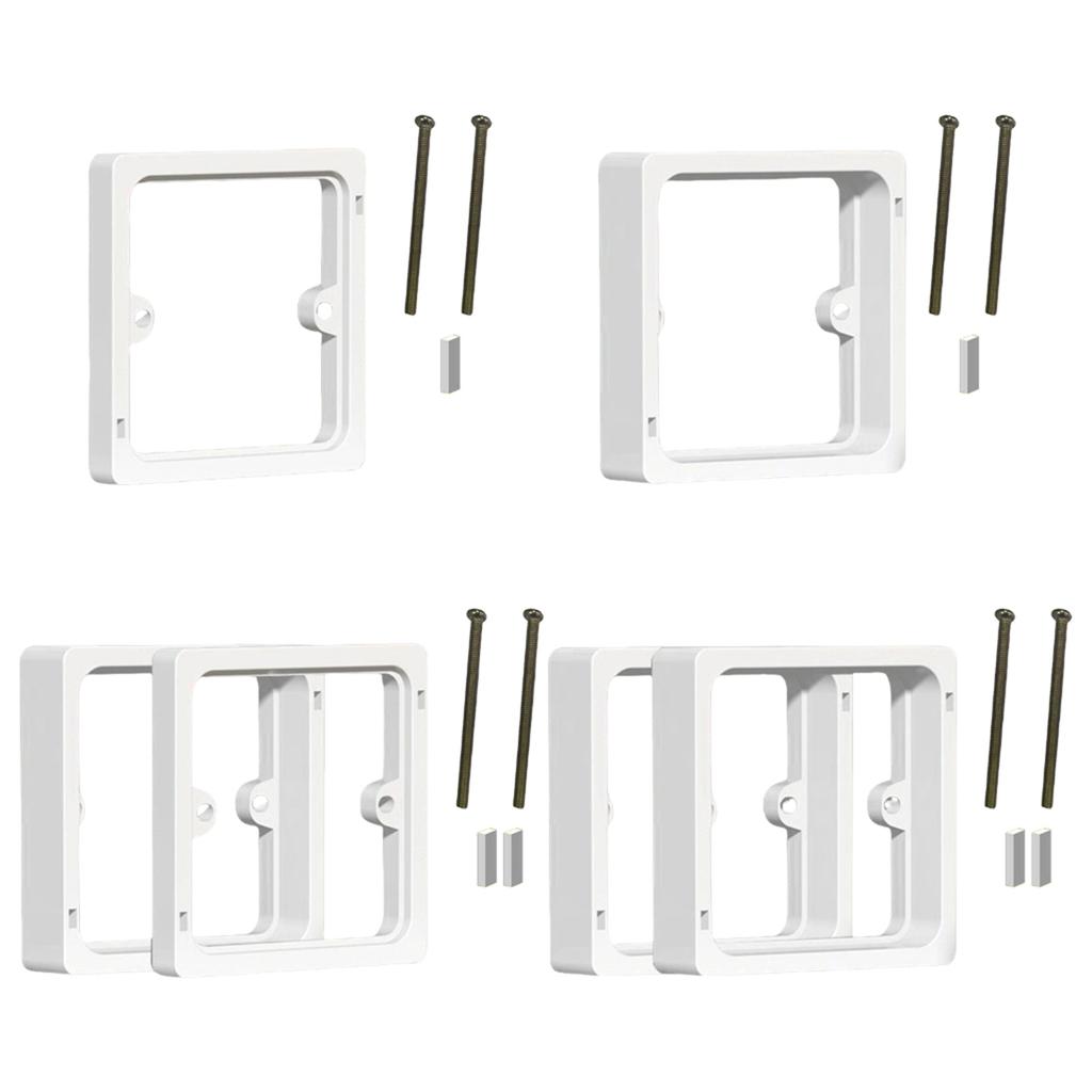Одинарный спейсер для розеточной коробки, удлинитель коробки одинарного размера, квадратный спейсер для гостиной, школы, офиса