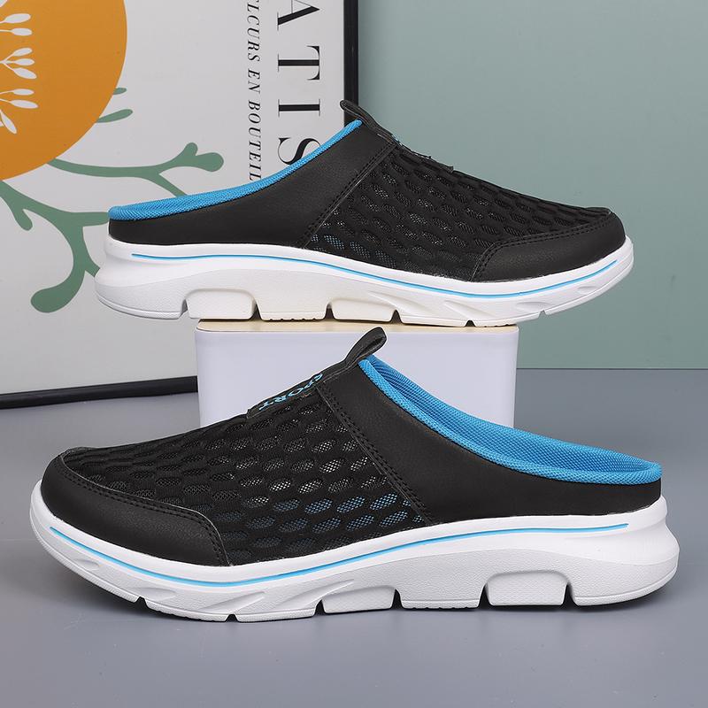 Женские сандалии, тапочки-слайды, мягкие мюли, мокасины, мужские кроссовки без спинки, повседневные мужские сабо, большие размеры