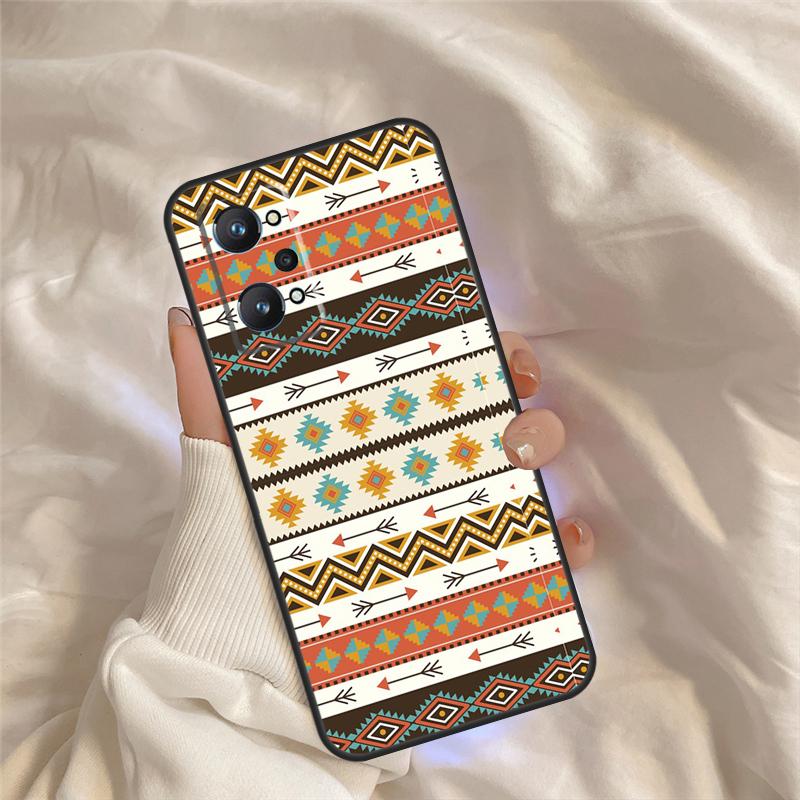 Бесшовный племенной чехол в стиле Boho для коренных американцев для Realme C75 C67 C63 C55 C51 C61 C53 C35 C65 C71 11 12 13 14 Pro Plus GT6 GT7 15 Pro