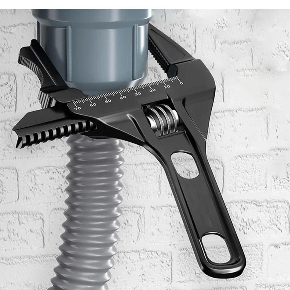 Большой гаечный ключ для ванной комнаты, сантехнический ключ из высокоуглеродистой стали, разводной гаечный ключ для узких мест