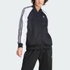 Adidas Оригинальная спортивная куртка Adicolor Classics SST, женские топы с тремя полосками и цветными блоками, черные IK4026