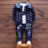 Letter Down Jackets Tops+ Pants 3pcs Set Outfit Kids Boy Cloths Pants Elovodoo Kids Kids Boys