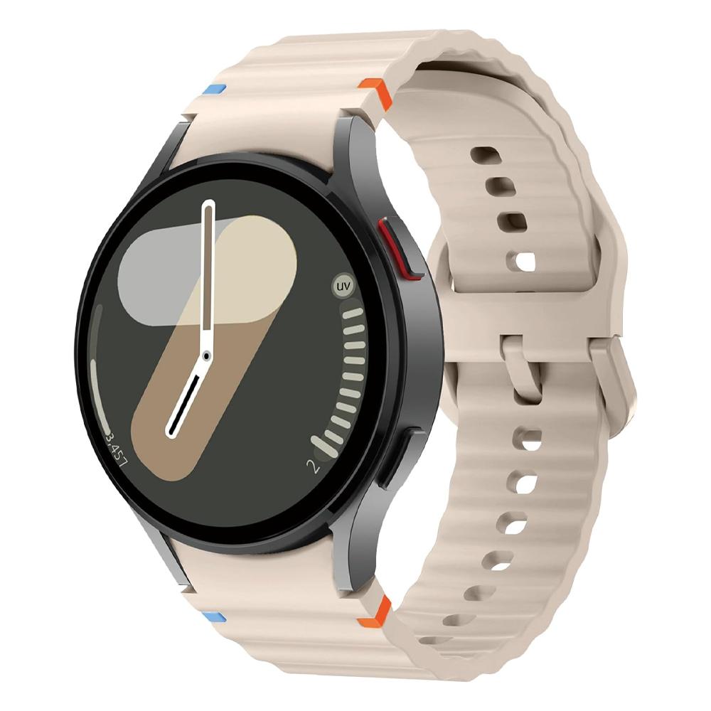 Спортивный ремешок для Samsung Galaxy watch 7/FE/4/5/6 classic/5 Pro 40 44 мм Без зазоров correa bracelet силиконовый ремень ремешки Galaxy watch 7