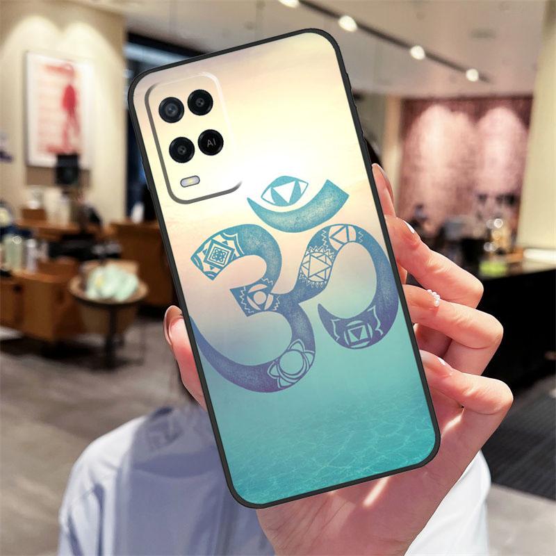 Чехол Yoga Om Hindu Symbol для Oppo A40 A60 A80 A18 A38 A58 A78 A98 A16 A76 A96 A15 A17 A77 A74 A94 A54 A57S