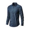Men's Elastic Spring Autumn Long Sleeve Shirt Anti-Wrinkle Free Ironing Business Comfort Fashion Breathable Slim Shirts
