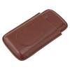 Cigarette Case Leather 3pcs Capacity Portable Cigar Storage Box with   for Outdoor