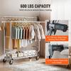 VEVOR Heavy Duty Clothes Rack, Double Hanging Rod Clothing Garment Rack for Hanging Clothes