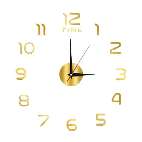 Luminous Wall Clock Modern Design Easy To Install Battery Powered Silent Decorative 3D DIY Wall Clock for Living Room