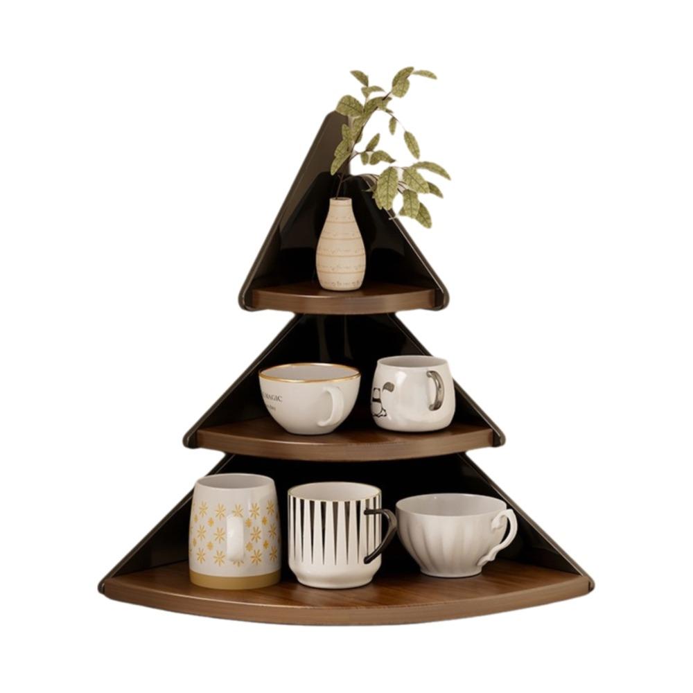 Acrylic Table Corner Display Shelf 3 Layers Tea Cup Holder Creative Mug Organizer for Home