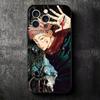 Аниме Итадори Юдзи JUJUSU Мягкий чехол для телефона для iPhone 16 16E 17 Air 15 Pro Max 14 Plus 13 Mini 11 12 7 Черный задний корпус
