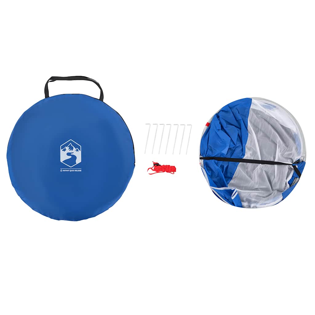 Beach Tent for 2 Persons Azure Blue Pop Up Waterproof