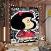 Cartoon MMafalda DIY Wall Tapestry For Living Room Home Dorm Decor Wall Art Decor