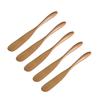 5Pcs Wooden Cheese Knife Butter Spreader Jam Knife Wood Spatula