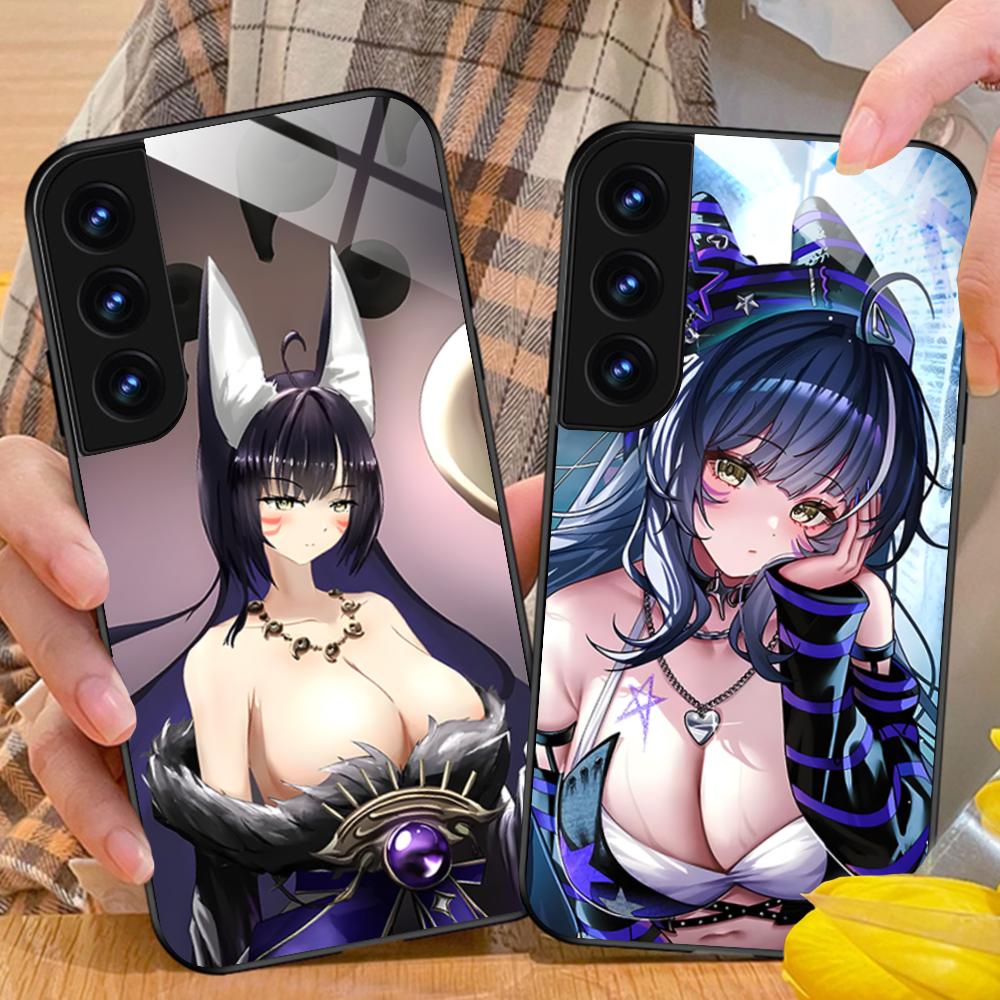 Стеклянный чехол для мобильного телефона Azur Lane Musashi для Samsung Galaxy S26 S25 S24 S23 S22 S21 S20 Note20 Plus FE Ultra Цветная крышка