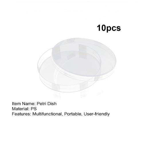 Petri Dishes 10 Pcs Sterilized Prepoured Agar Plates for Scientific Experiment Supplies Microbial Culture Laboratory Analysis School Science Projects
